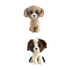 Plush Big-Eyed Animal - Dog 15cm, 2 assorted